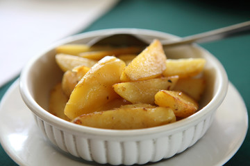 potato fried with butter