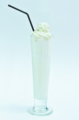 Milk shakes isolated on white