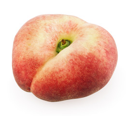 Peach Paraguayo isolated on white