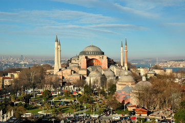 Fototapeta na wymiar Hagia Sophia Muzeum jako cud światowej