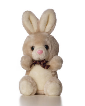 Rabbit Toy On White Background