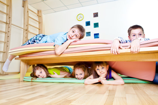 Kids On Tumbling Mats