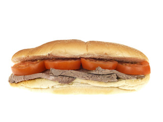Beef and Tomato Bread Roll