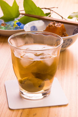梅酒のオンザロック