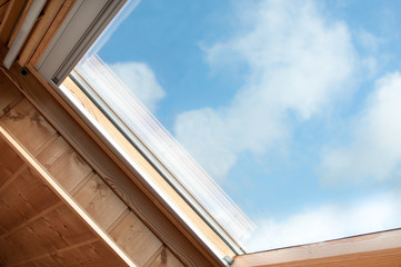 velux and skylight in close up