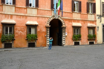 Fototapeta premium Ghetto Ebraico di Roma