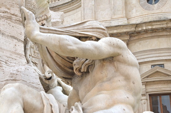 Il Nilo, Fontana dei Quattro Fiumi, Roma