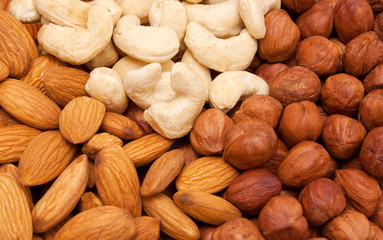 Nuts. Background.
