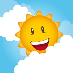 sun with cloud