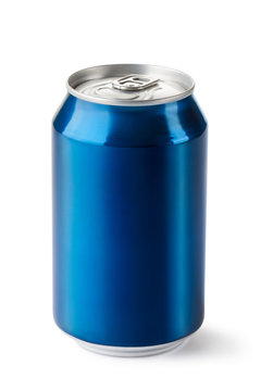 Aluminum can with the ring pull