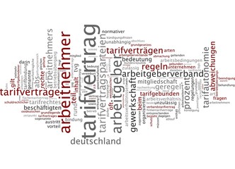 Fototapeta premium Tarifvertrag
