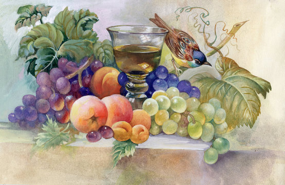 Still Life with wine glass