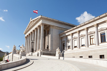 Naklejka premium Österreichisches Parlament in Wien