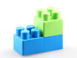 Fototapeta premium Plastic building blocks