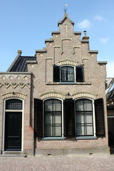 Fototapeta na wymiar A historic house in Assen (Netherlands)
