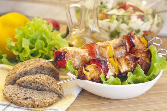 Grilled salmon