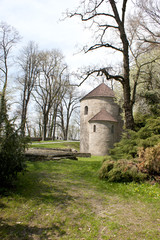Fototapeta na wymiar Rotunda on Castle Hill in Cieszyn