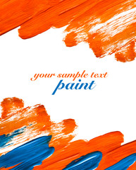 Orange paint background