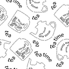 seamless pattern tea time