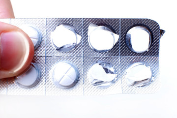 Leere Medikamentenpackung