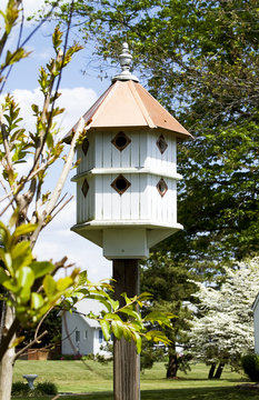 Tall Two-Story Birdhouse