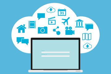 Cloud computing concept