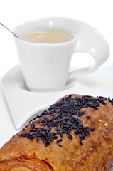 croissant and coffee