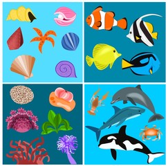 Obraz premium Sea set