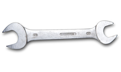 Wrench on white