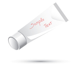 a tube of cream, liquid