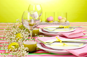 Easter table setting