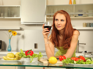 woman and food