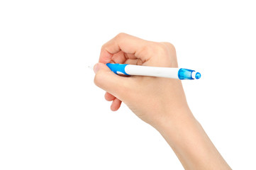 Ballpoint pen in hand