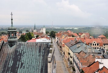 Panoramic view of Sandomierz, Poland