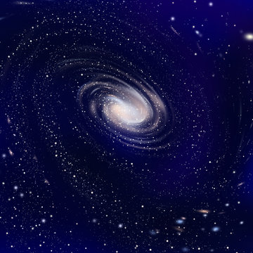 広がる渦巻き銀河