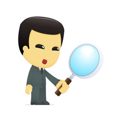 funny cartoon asian businessman