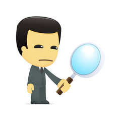 funny cartoon asian businessman
