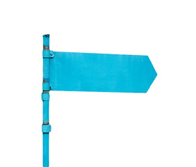 blue pointer on a white background