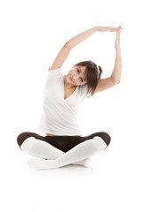 Obraz premium Image of a girl practicing yoga