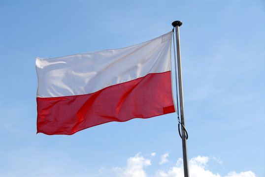 Fototapeta Flagge, Fahne, Polen