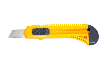 Box cutter knife isolated on white