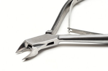 nail forceps isolated on white background