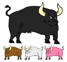 Cartoon bulls