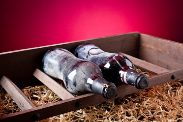 old bottle of wine