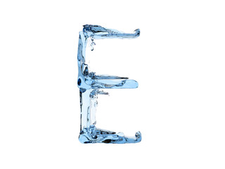 E letter water