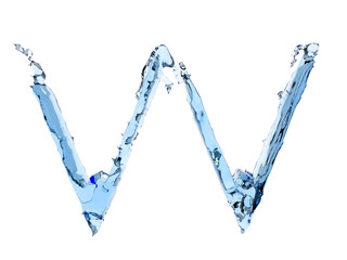 W letter water