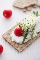 crisp bread sandwich