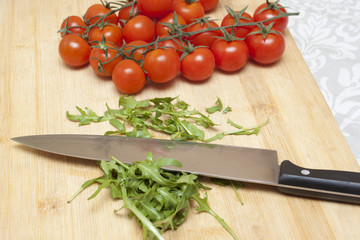 Cutting rucola
