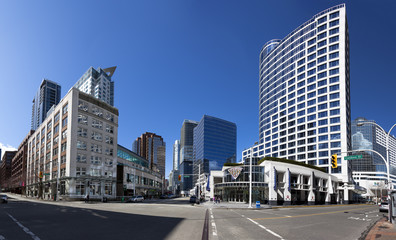 Obraz premium śródmieście dzielnicy nabrzeża vancouver