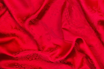 Red silk